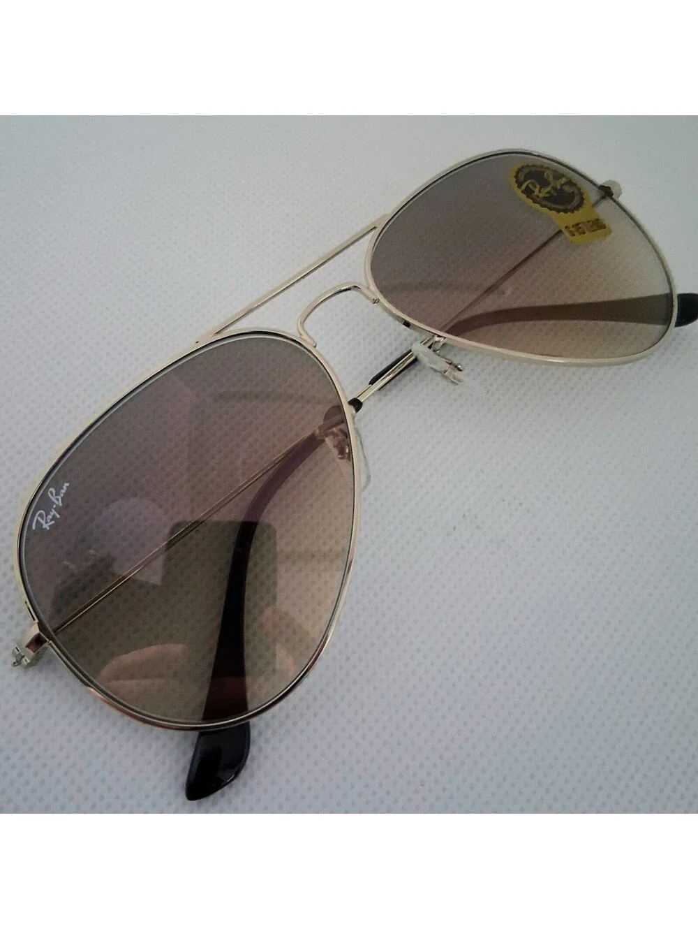 NEW Ray Ban RB3025 58mm Aviator Gradient Grey Lens Silver Frame Sunglasses